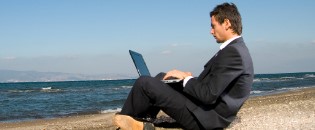 Man on beach